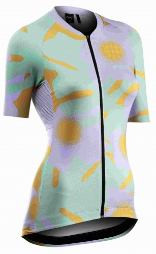 Northwave Blade Damen Fahrrad Trikot kurz lila/grün 2024 