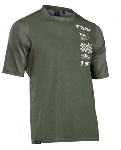 Northwave Bomb Fahrrad Trikot kurz grün 2023 