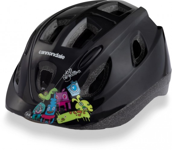 Cannondale Burgerman Colab Kinder Fahrrad Helm schwarz 2024 S/M (52-57cm)