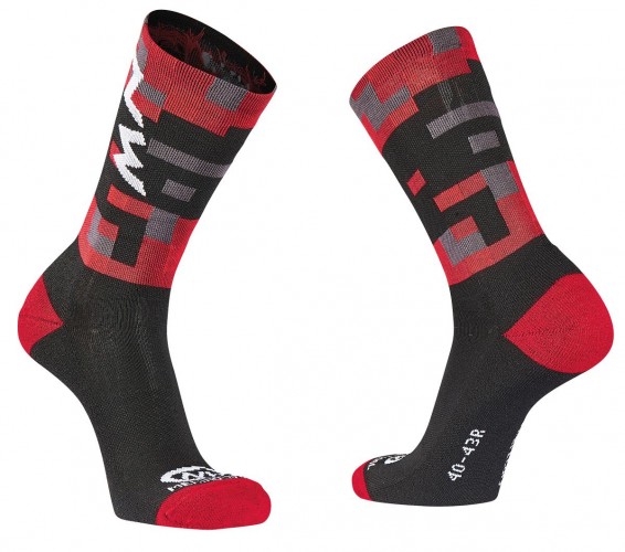 Northwave Core Fahrrad Socken rot/schwarz 2021 