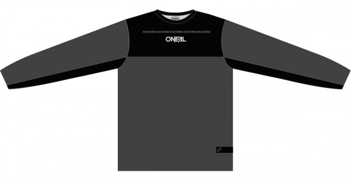 ONeal Element Hybrid FR MTB Fahrradtrikot langarm schwarz/grau 2026 