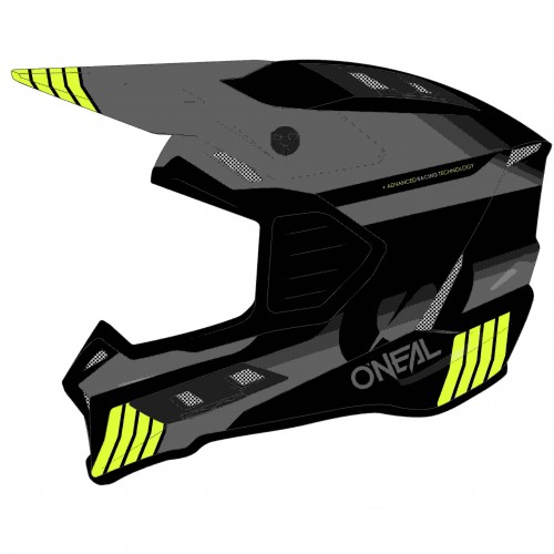 O'Neal EX Series Hitch Enduro MX Motorrad Helm schwarz/grau/gelb 2024 Oneal 