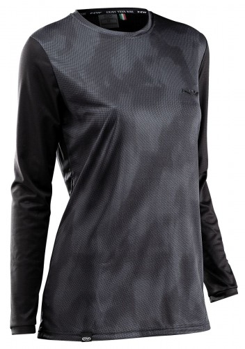 Northwave Edge Damen Fahrrad Trikot lang schwarz/grau 2021 