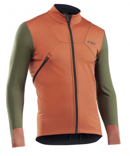 Northwave Extreme 2 Fahrrad Winterjacke orange/grün 2024 