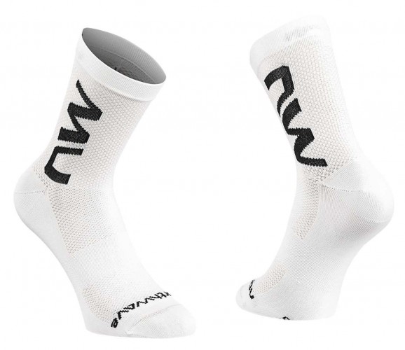 Northwave Extreme Air Mid Fahrrad Socken weiß/schwarz 2023 