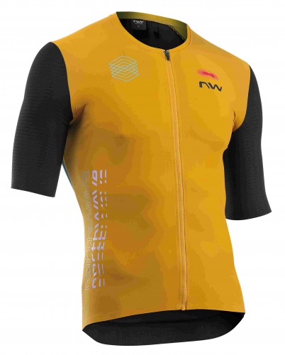 Northwave Extreme Evo Fahrrad Trikot kurz gelb/schwarz 2024 