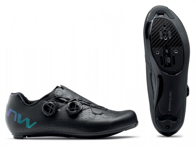 Northwave Extreme GT 3 Rennrad Fahrrad Schuhe irisierend schwarz/grün/lila 2022 