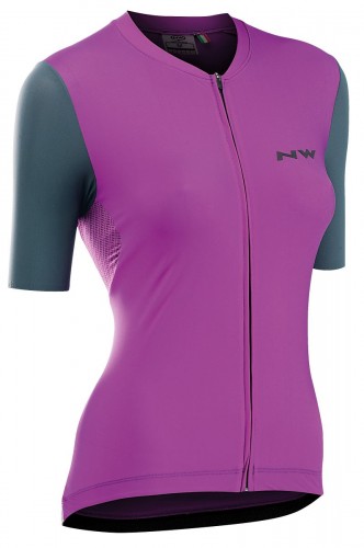 Northwave Extreme Damen Fahrrad Trikot kurz lila/grau 2021 