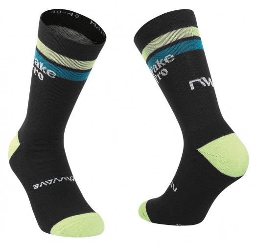 Northwave Fake Pro High Fahrrad Socken schwarz/grün 2025 
