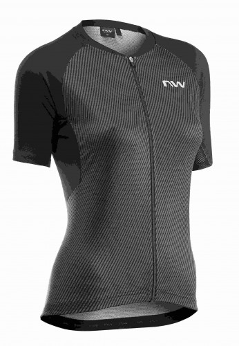 Northwave Force Evo Damen Fahrrad Trikot kurz schwarz 2024 