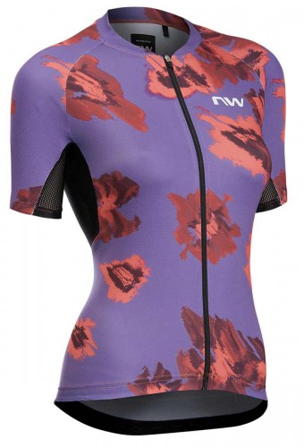 Northwave Force Evo Damen Fahrrad Trikot kurz lila/rot 2025 