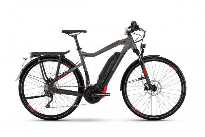 Haibike Sduro Trekking S 8.0 Pedelec E-Bike Fahrrad grau/schwarz/rot 2020 