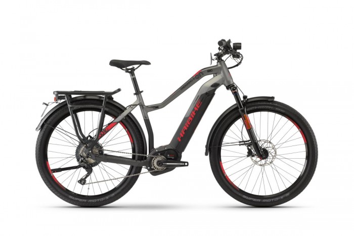 Haibike Sduro Trekking S 9.0 Damen Pedelec E-Bike Fahrrad grau/schwarz/rot 2020 