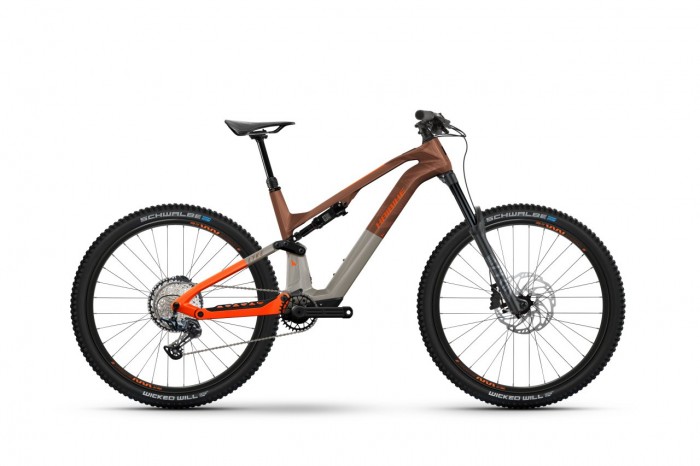 Haibike Lyke CF 10 29'' Carbon Pedelec E-Bike MTB Fahrrad braun/grau/orange 2024 