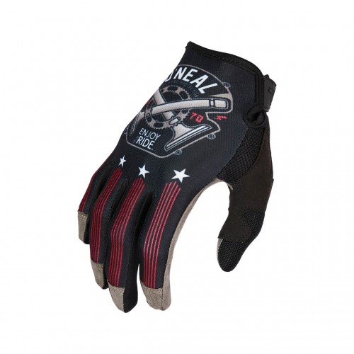 O'Neal Mayhem Piston MX DH FR Handschuhe lang schwarz/weiß/rot 2024 Oneal 