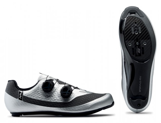 Northwave Mistral Plus Rennrad Fahrrad Schuhe silberfarben 2022 