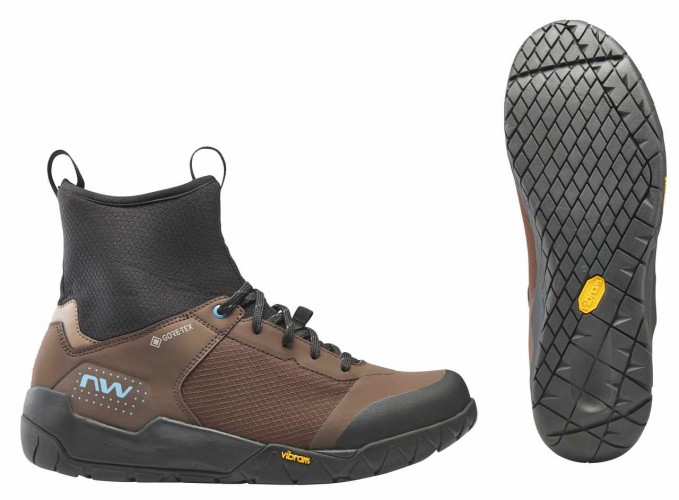 Northwave Multicross Mid GTX MTB Winter Fahrrad Schuhe schwarz/braun 2023 