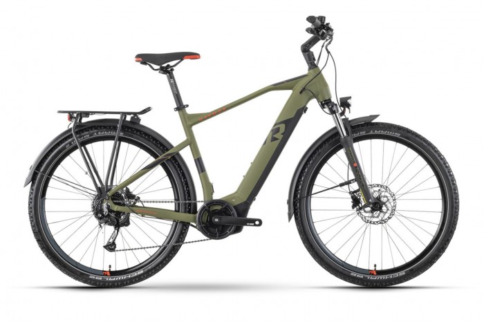 Raymon CrossRay E 5.0 27.5'' Pedelec E-Bike Trekking Fahrrad matt grün/schwarz 2023 