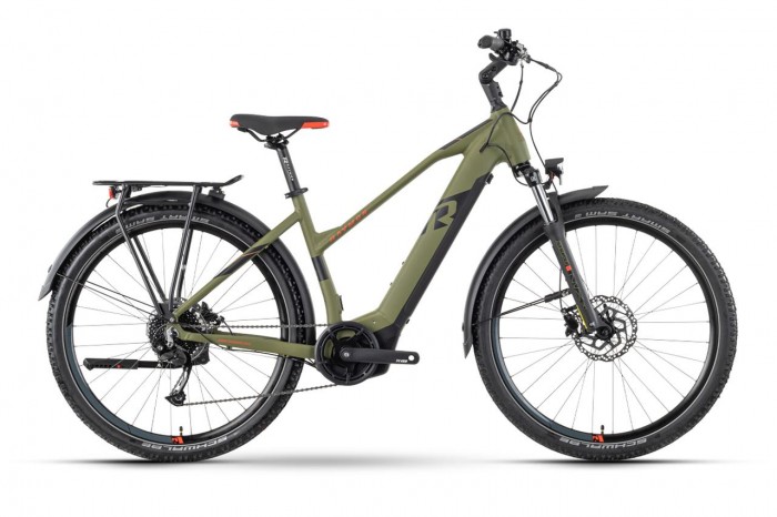 Raymon CrossRay E 5.0 27.5'' Damen Pedelec E-Bike Trekking Fahrrad matt grün/schwarz 2023 