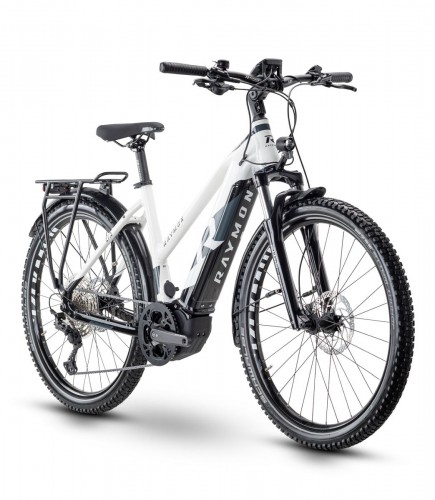 Raymon Crossray E 8.0 27.5'' Damen Pedelec E-Bike Trekking Fahrrad weiß/schwarz 2021 