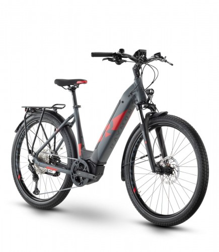 Raymon Tourray E 8.0 Wave Unisex Pedelec E-Bike Trekking Fahrrad grau/rot 2021 