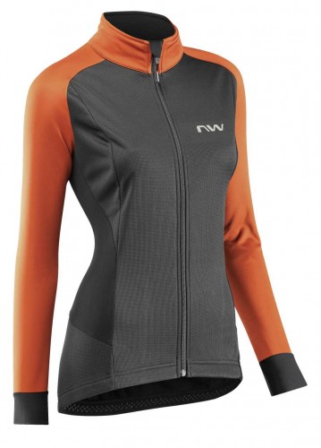 Northwave Reload Damen Fahrrad Regen/Winterjacke schwarz/orange 2024 