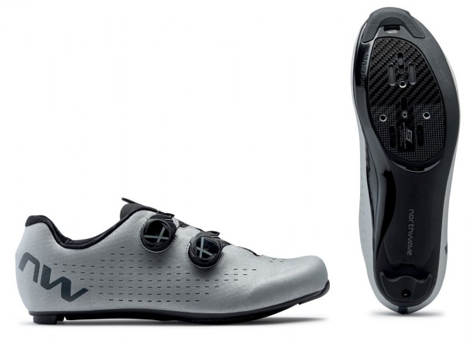 Northwave Revolution 3 Rennrad Fahrrad Schuhe reflective silberfarben 2022 