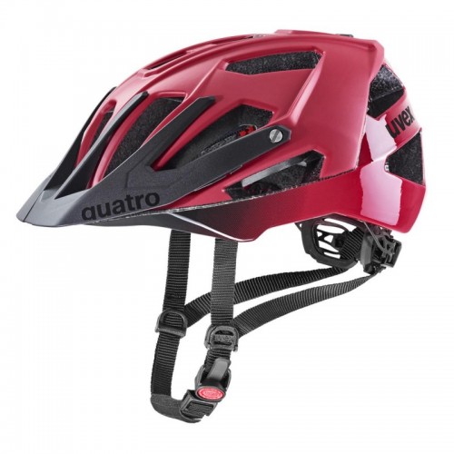 Uvex Quatro CC All Mountain Enduro MTB Fahrrad Helm matt rot/schwarz 2022 