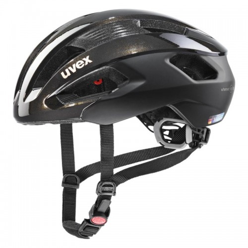Uvex Rise CC Damen Rennrad Fahrrad Helm goldflakes schwarz 2024 