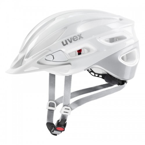 Uvex True Fahrrad Helm weiß/silberfarben 2024 