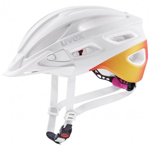 Uvex True CC Fahrrad Helm weiß/orange/pink 2021 