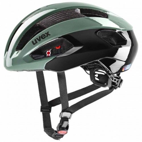 Uvex Rise Rennrad Fahrrad Helm grün/schwarz 2024 