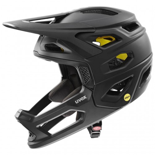 Uvex Revolt MIPS DH Fahrrad Helm matt schwarz 2024 