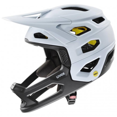 Uvex Revolt MIPS DH Fahrrad Helm matt weiß/schwarz 2024 