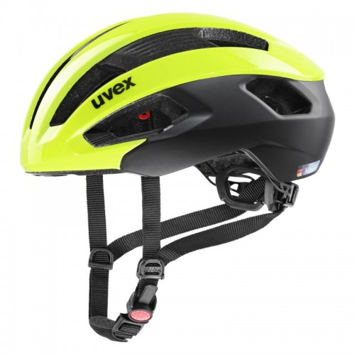 Uvex Rise CC Rennrad Fahrrad Helm matt neon gelb/schwarz 2024 