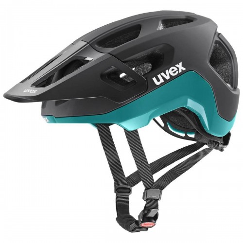 Uvex React MTB Fahrrad Helm matt schwarz/türkis 2026 
