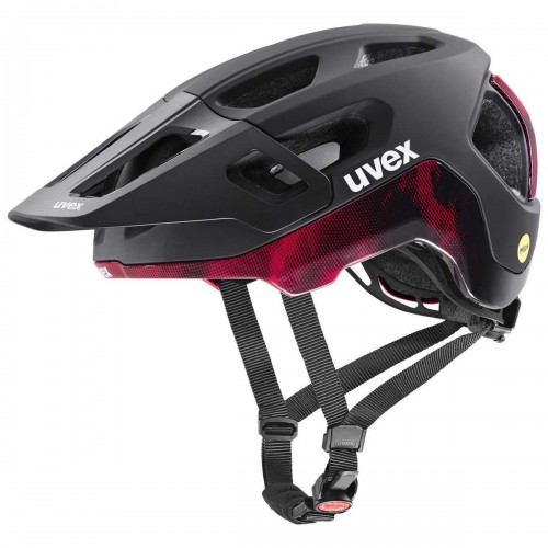 Uvex React MIPS MTB Fahrrad Helm matt schwarz/rot 2026 