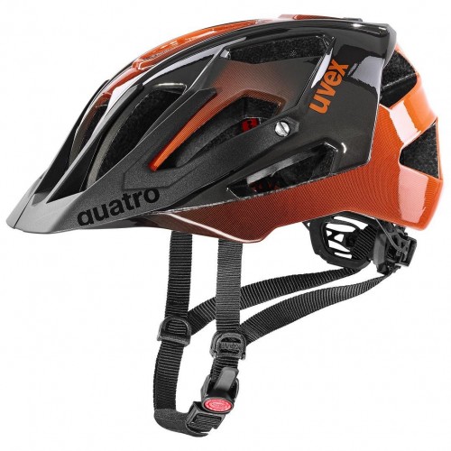 Uvex Quatro All Mountain MTB Fahrrad Helm grau/orange 2024 