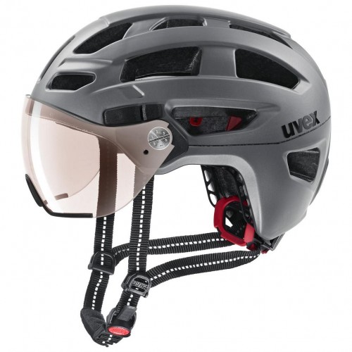 Uvex Finale Visor Vario City Trekking Fahrrad Helm grau 2021 