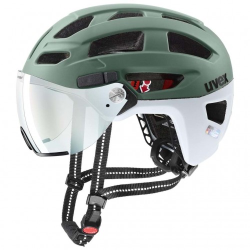 Uvex Finale Visor Vario City Trekking Fahrrad Helm matt grün 2024 