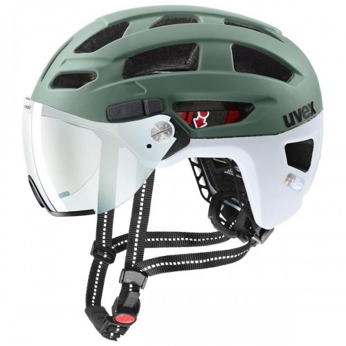 Uvex Finale Visor V City Trekking Fahrrad Helm matt grün 2026 