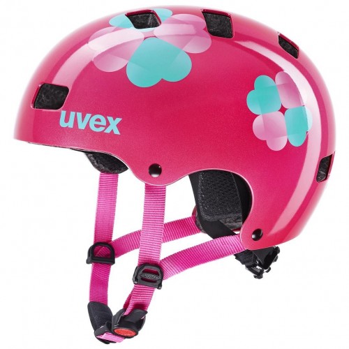 Uvex Kid 3 Kinder BMX Dirt Fahrrad Helm flower pink 2024 51-55cm