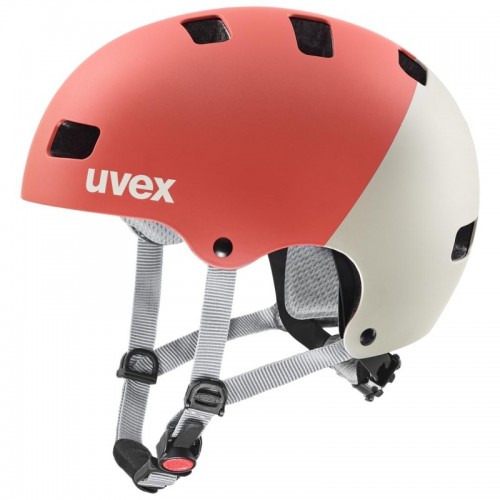 Uvex Kid 3 CC Kinder BMX Dirt Fahrrad Helm matt grapefruit/beige 2022 
