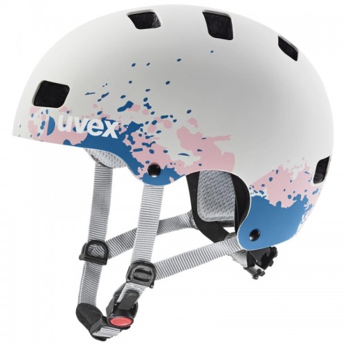 Uvex Kid 3 CC Kinder BMX Dirt Fahrrad Helm matt grau/blau 2023 