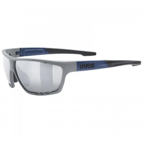 Uvex Sportstyle 706 Fahrrad / Sport Brille grau/blau/litemirror silberfarben 