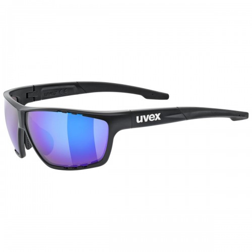 Uvex Sportstyle 706 CV Fahrrad / Sport Brille matt schwarz/mirror blau 