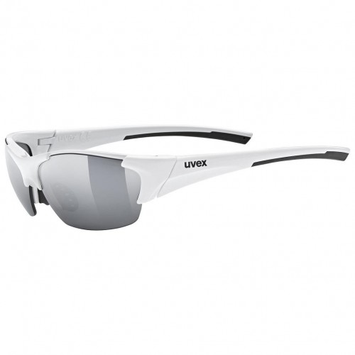 Uvex Blaze III Wechselscheiben Fahrrad Brille weiß/litemirror silberfarben 