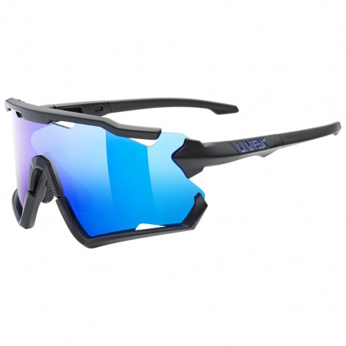Uvex Sportstyle 228 Fahrrad / Sport Brille matt schwarz/mirror blau 