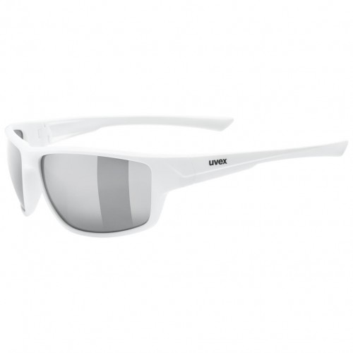 Uvex Sportstyle 230 Sport / Freizeit Brille matt weiß/litemirror silberfarben 