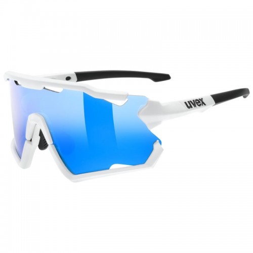 Uvex Sportstyle 228 Set Fahrrad / Sport Brille matt weiß/mirror blau 